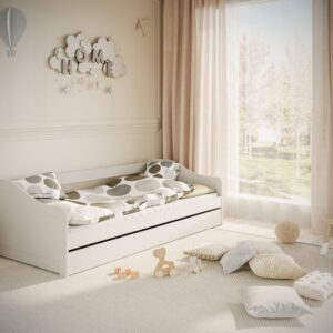 Children's Bed Blanka - White